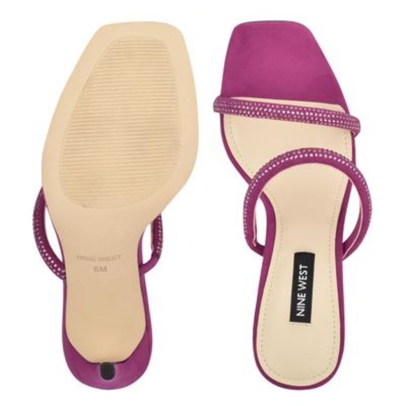 Nine West Pink Zarleen Heeled Slide Sandals - Picture 6 of 6